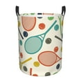 thumbnail image 6 of Lsque Racket and Tennis Ball pattern Laundry Hamper Basket, Tall Woven Rope Hamper Basket for Clothes, Lightweight Storage Basket, Collapsible Waterproof-Medium, 6 of 8