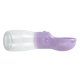 thumbnail image 5 of Botella de agua para perros, grado alimenticio, a prueba de fugas, dispensador de agua para cachorros, perros y gatos, para caminar, viajes al aire libre, senderismo, 550 ml, grande, morado, 5 of 5