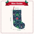 thumbnail image 3 of Uemuo Christmas Print Christmas Stockings, 18inch Xmas Hanging Stocking Decorations for Christmas Party Family Decor, 3 of 7