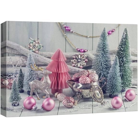 wall26 Canvas Wall Art Merry Christmas Pictures Home Wall Decorations for Bedroom Living Room Paintings Canvas Prints Framed - 12x18 inches