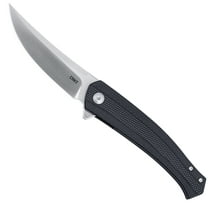 CRKT Persian Everyday Carry Assisted Folding Knife with Liner Lock: D2 Plain Edge Blade, Glass-Reinforced Nylon Handle, Pocket Clip, 7060