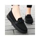 thumbnail image 1 of Women Slip On Flat Shoes Breathable Walking Shoes Knit Loafers Flats, 1 of 4