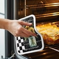 thumbnail image 3 of Sunflower Pot Holders for Kitchen Heatproof Potholder, 5 Pack Black White Check Farmhouse Bee Vase Floral Hot Pads Multipurpose Oven Pads Cloth Potholders Trivet for Cooking Baking, 3 of 8