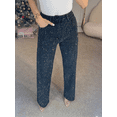 thumbnail image 2 of Women’s High-Waisted Rhinestone Washed Jeans, Full-Diamond Straight-Leg Denim Pants, Premium Fashion Long Pants, Slim Stretch Casual Streetwear for Daily & Night Out, 2 of 4