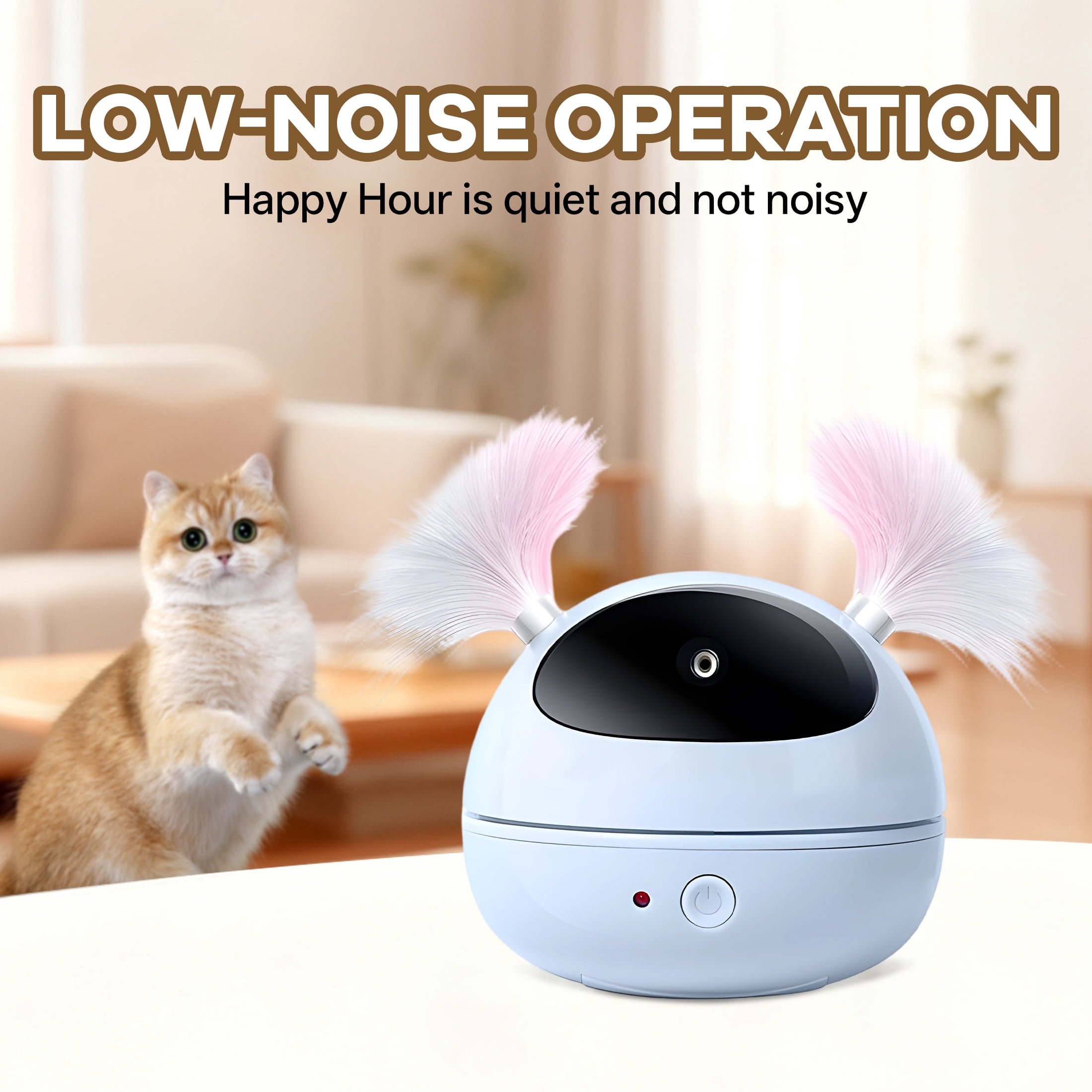 BESTSKY Interactive Cat Toys with Unique Roly-Poly Design, automatic lazer pointer for cat for fun indoor play, Cat Gifts for Cat Owners and Their Pets, Blue