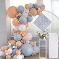thumbnail image 5 of Kit de 10/20/30 globos de 10 pulgadas, globo retro verde, blanco y dorado, decoración para fiestas de cumpleaños, bodas, aniversarios, fiestas de verano en la jungla, suministros para el hogar, 5 of 5
