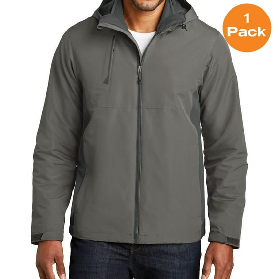 Port Authority J338 Merge 3-in-1 Jacket , Rogue Grey/ Grey Steel, XS, Mens Fleece Jackets