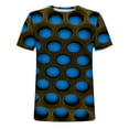 thumbnail image 6 of Herrnalise Gift For Men Men's T-shirt 3D Unrelocated Abstract Print Short Sleeve Round Neck Fashion Casual Daily Holiday T-shirt Top Blouses under $10, 6 of 6