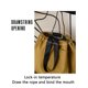 thumbnail image 5 of ¡Ganga del Día!, Bolsa para lonchera, estilo coreano, grande, de color sólido, con boca ancha, portátil, para conservación térmica, para picnic, bolsa bento Akmoler, 5 of 9