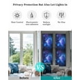 thumbnail image 4 of Window Privacy Film Starry Sky Stained Glass Window Film Decorative Sun Block Window Cover Modern Minimalism Night Star Scenery Art Window Clings Static Adhesive Sticker for Bathroom 23.6"x78.7", 4 of 7