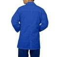 thumbnail image 3 of Panda Uniform by HeedFit Men's Lab Coat, 3 Pockets, Button Front, 31", 10XL, Royal., 3 of 6