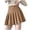 Khaki, variant on Ediodpoh Skirts for Women Solid Pleated A Line Mini Skirt High Waist Basic Design for Casual Wear Mini Skirt Grey XL