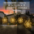 thumbnail image 4 of GHODEC Outdoor Solar Lights,Solar Firework Light, 4 Pack Solar Garden Lights with 120 LED Stake Starburst Lights 8 Modes Solar Patio Fairy Lights for Lawn Garden Decor, 4 of 8