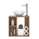 thumbnail image 3 of MOBI Mueble de Baño Flotante Mendoza – 1 Puerta 3 Entrepaños Color Miel, 3 of 4