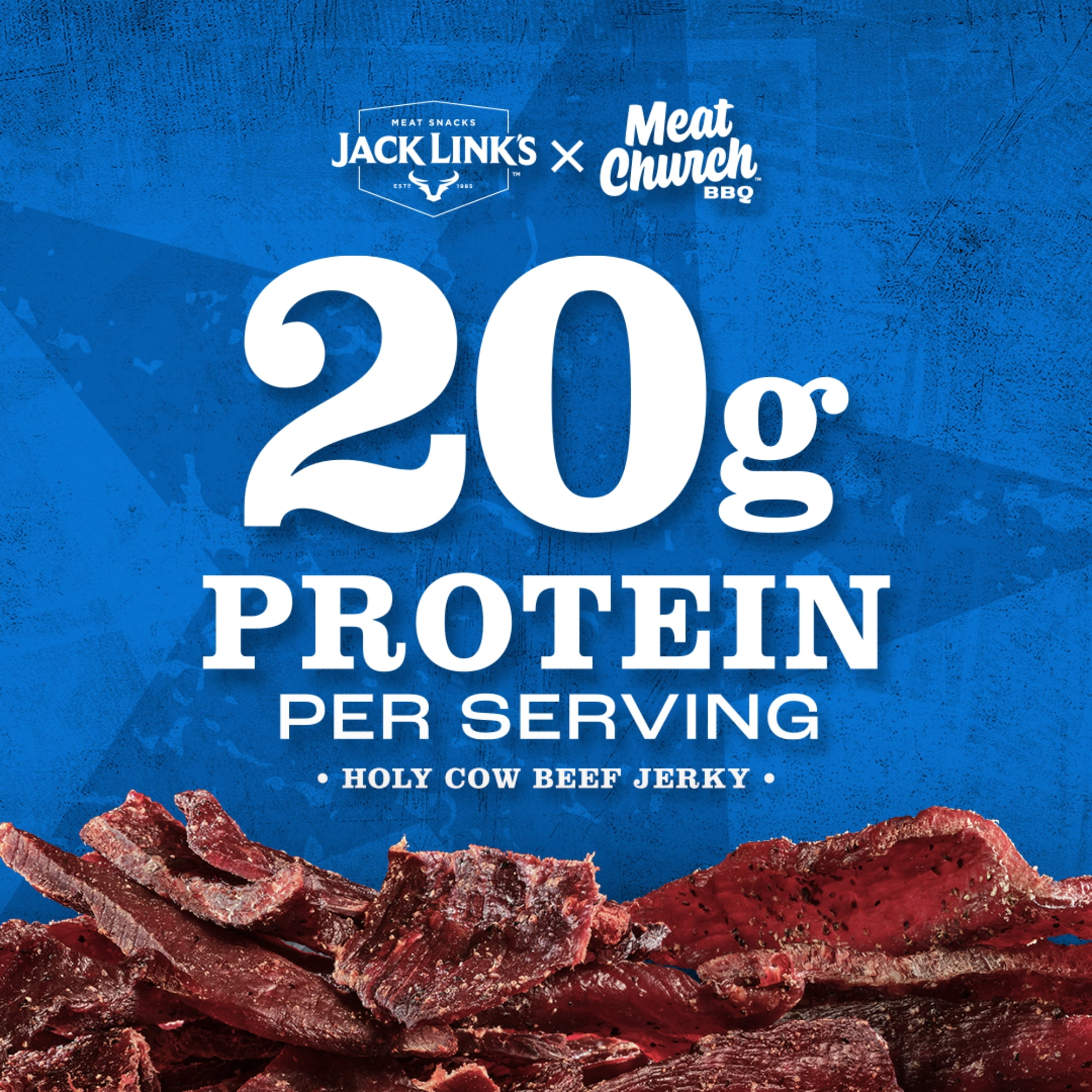 Jack Link's & Meat Church Holy Cow BBQ Beef Jerky, 2 Ounce