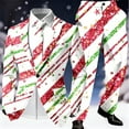 thumbnail image 2 of Funny Christmas Suits for Men 2 Piece One Button Xmas Color Block Jacket Blazer And Pant Set Slim Fit Winter Party Funny Mens Suits, 2 of 6