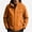 Brown, variant on Men's Water-Resistant Hooded Softshell Jacket with Zip Pockets for Hiking Brown 2XL