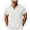 White, variant on Leey-World Tshirt for Men Men's Casual Henley Shirt Short Sleeve Cotton Pique Band Collar Shirt Summer Button Basic Tee Shirts(Dark Green,L)