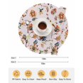 thumbnail image 6 of 15 Inch Round Placemats Set of 6, Pink Spring Floral Non Slip Heat Insulation PP Table Mats, Summer Botanical Vintage Birds Washable Place Mats for Kitchen Dining Party Table Decor, 6 of 7
