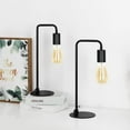 thumbnail image 5 of Black Modern Table Lamp Industrial Bedside Lamps Set of 2, 5 of 7