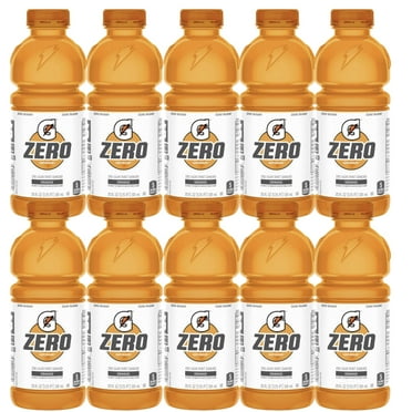 Gatorade Zero Sugar Thirst Quencher, Orange, 20 Fl Oz Bottles, 10 Pack, 20 fl oz Bottles, Electrolytes for Rehydration, Drinks, Zero, Sport Drink, Bottle
