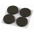 thumbnail image 4 of Shepherd Hardware Medium Duty Felt Pads Adhesive Furniture Buffer 1/2 in Brown 24 Count, 12-Pack, 4 of 7