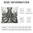 thumbnail image 5 of Leisuo Throw Pillow Cover Vintage Cool Wild Decor Lumbar Pillow Case Cushion for Sofa Couch Bed Standard white, 5 of 5