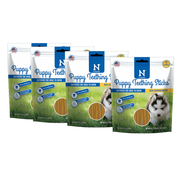 N-Bone Puppy Teething Stick Treat 3.74 oz Size:Pack of 4