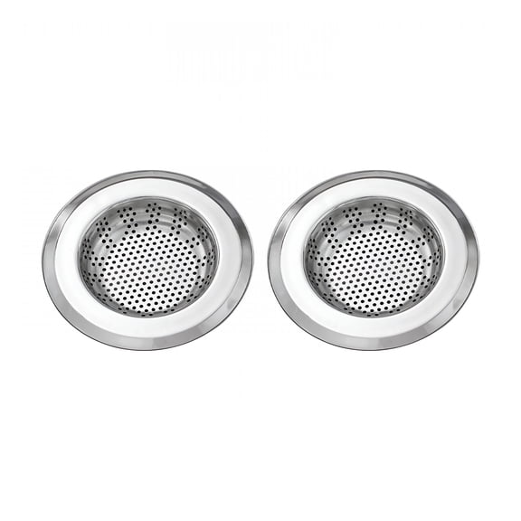 BPPEG 2 Pcs Kitchen Sink Strainer,Stainless Steel Kitchen Sink Drain Strainer,Sink Strainers with Large Wide Rim 4.5"