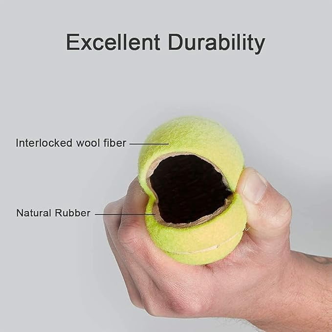 REINDEER Light Weight Rubber Cricket & Tennis Ball (Pack of 2)
