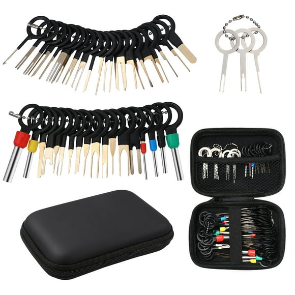 76pcs kit de herramienta de extracción de terminal Extractor de conectores de alambre eléctrico