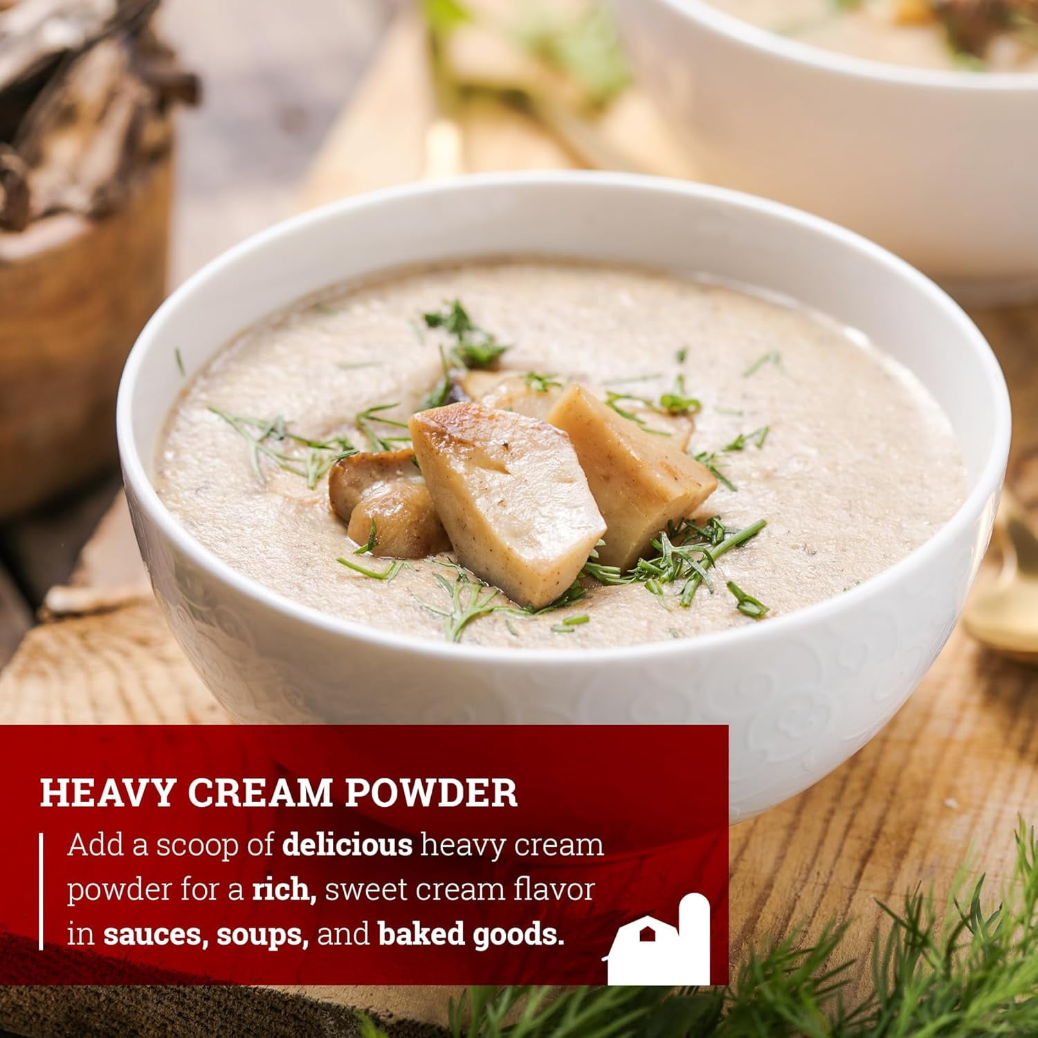 Hoosier Hill Farm Heavy Cream Powder, 1 lb Jar