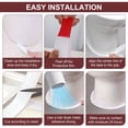 thumbnail image 3 of White Caulk Tape Sealant - 1 Roll Waterproof Self-Adhesive Tub & Wall Sealing Strip for Bath & Kitchen Shower Corner Sink Edge Toilet Base, 3 of 4