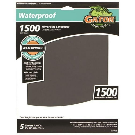 Ali 690941 Waterproof Sanding Sheet - 9 x 11 in. - 1500 Grit