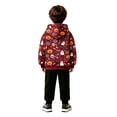 thumbnail image 7 of Zylarhe Kids Halloween Tops Hoodie with Front Pocket for Boys Cozy Sweatshirt Seasonal Comfort Red 11-12 Years, 7 of 7