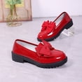 thumbnail image 4 of Mocassins Rouges pour Femmes Style Britannique Semelle Épaisse à Enfiler Décontractés Respirants Antidérapants Confortables Affaires Formel Usage Quotidien Chaussures pour Toutes Saisons Taille 40, 4 of 9
