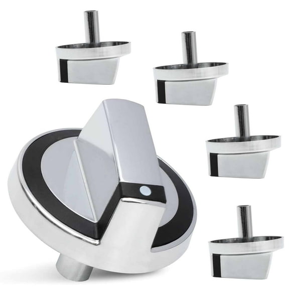 5pcs W10284885 Stove Control Knob Replacement for Whirlpool Range Oven Burner TAPDRA Spare Part