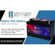 MM-H7 Start and Stop Car BCI Group Size 94R 12V 80AH, 140RC, 850 CCA Rechargeable AGM Car Battery