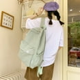 thumbnail image 4 of Cute School Backpack for Girls Women  Bear Patch Double Zipper Closure Large Capacity School Bag, 4 of 6