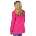 thumbnail image 3 of Michael Kors Womens Two-Button Mensy Blazer Black B4HP (Regular,16,Pink), 3 of 4