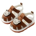thumbnail image 4 of Generic Sandals Summer Beach Shoes for Children Kid Baby Girls Outdoor Casual Slipper Rubber Princess Sandals Autumn Winter Clothes for Indoor Outdoor（9-12 Months Brown）, 4 of 5