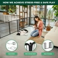 thumbnail image 4 of FXW Homeplus Unleashed Indoor Dog Playpen - Stress-Free and Safe Play, Heavy Duty 32 Inch 12 Panels Dog Pen for Small and Medium Dogs, Black│Patented, 4 of 6