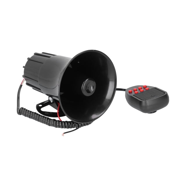 HORNA DE ALMA DE ALMÓMÓVIL, 7 Sonidos de 115db de Alto Volumen Siren de Bocina para Automóviles para Casas Rodantes para Botes para Camiones para Automóviles