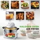 thumbnail image 2 of NutriChef - Freidora de aire halógena para encimera de horno – Cocina de convección infrarroja de 1200 W 13 cuartos con tazón de cocina de acero inoxidable para comidas saludables, ideal para pollo,, 2 of 5