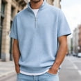 thumbnail image 2 of Leey-World Mens Tee Shirts Men's Essentials Long-Sleeve T-Shirt, Crewneck Cotton T-Shirts for Men(Sky Blue,M), 2 of 4