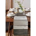 thumbnail image 3 of Table Runner Gray White Stripes Table Decoration for Kitchen Dinning Wood Background Table Decoration for Indoor Outdoor Party Wedding Decor 13x72inch, 3 of 7