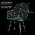 thumbnail image 3 of LEFU Silver Fox Velvet Fabric Stretch Chair Cover for Home Hotel Dining High Armchair, Elastic, Waterproof, Machine Washable, Multiple Colors Available, 3 of 10