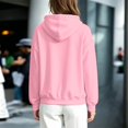 thumbnail image 6 of Trendfront Womens Studded Hoodies Solid Long Sleeve Hooded Sweatshirt Kangaroo Pocket Drop Shoulder Ribbed Casual Pullover Top, 6 of 6
