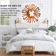 thumbnail image 2 of Decoración De Sol De Metal De Hierro Forjado, Arte De Pared De Metal De Luna Solar, Decoración De Acero Para Exteriores sonducket HA036227-00, 2 of 6