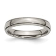 thumbnail image 1 of Titanium 4mm Beaded Edge Ring Man Wedding Classic Milgrain Beadsed  For Dad Mens  For Him, 1 of 10